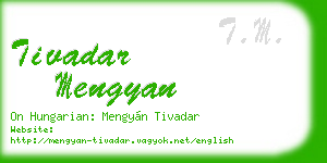 tivadar mengyan business card