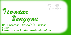 tivadar mengyan business card